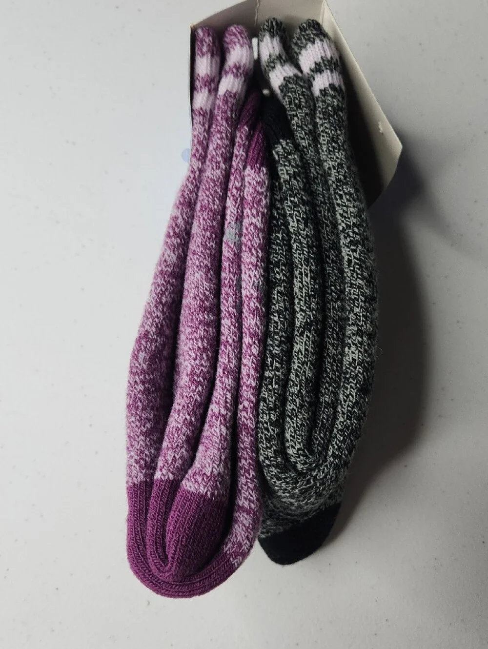 Columbia Heather Purple Women's Fleece-Lined Casual Socks